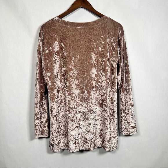 2 for$15 Kori America Crushed Velvet Blouse - Picture 2 of 9